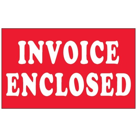 Bsc Preferred 3 x 5'' - ''Invoice Enclosed'' Labels BUY00024066